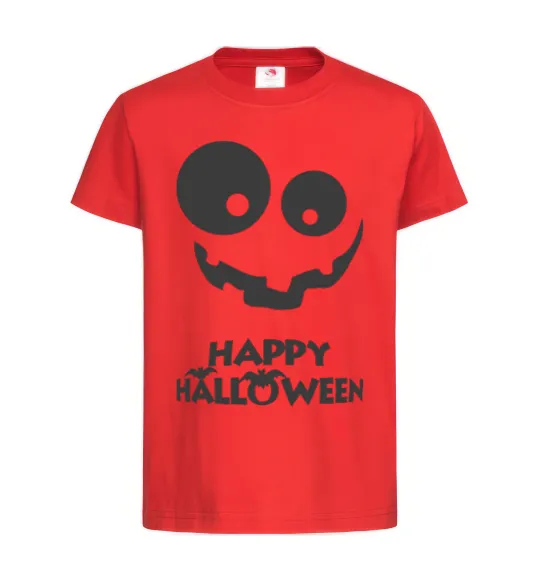 Дитяча футболка happy halloween smile Червоний фото