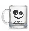 Чашка скляна happy halloween smile Прозорий фото