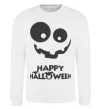 Світшот happy halloween smile Білий фото