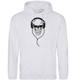 Жіноча толстовка (худі) Череп в навушниках Жіноча толстовка (худі) Череп в навушниках