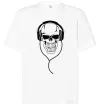 Футболка Оверсайз Череп в навушниках Белый фото