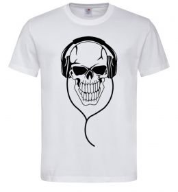 Чоловіча футболка Череп в навушниках