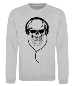 Свитшот Череп в навушниках