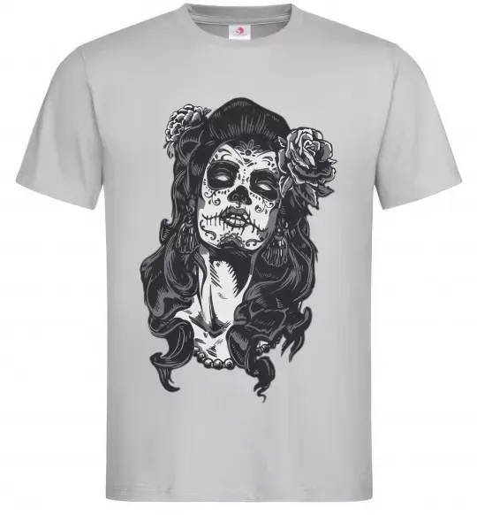 Чоловіча футболка Santa Muerte Сірий фото