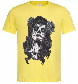 Чоловіча футболка Santa Muerte Лимонний фото