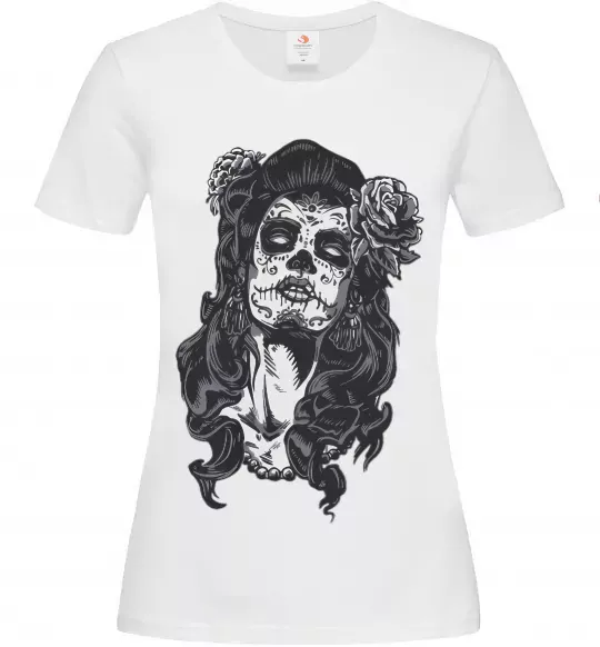 Женская футболка Santa Muerte Белый фото