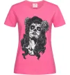 Женская футболка Santa Muerte Ярко-розовый фото