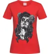 Женская футболка Santa Muerte Красный фото