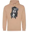 Мужская толстовка (худи) Santa Muerte Песочный фото