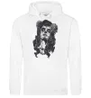 Женская толстовка (худи) Santa Muerte Белый фото