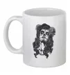 Чашка керамічна Santa Muerte Білий фото