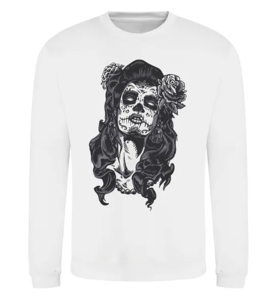 Світшот Santa Muerte Білий фото