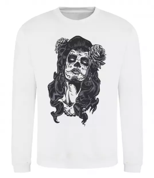 Світшот Santa Muerte Білий фото