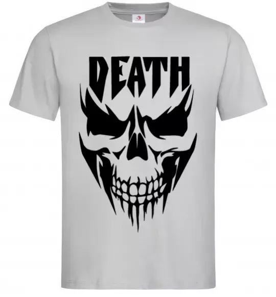 Чоловіча футболка DEATH SKULL Сірий фото