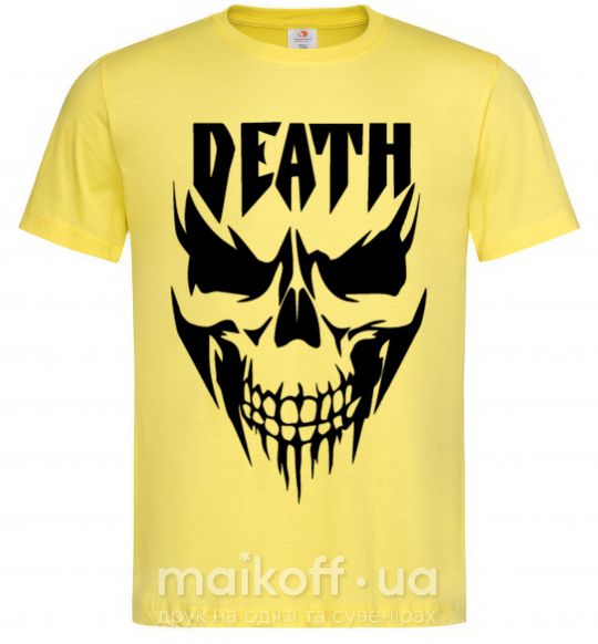 Мужская футболка DEATH SKULL Лимонный фото