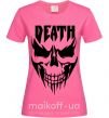 Жіноча футболка DEATH SKULL Яскраво-рожевий фото