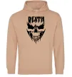 Чоловіча толстовка (худі) DEATH SKULL Пісочний фото