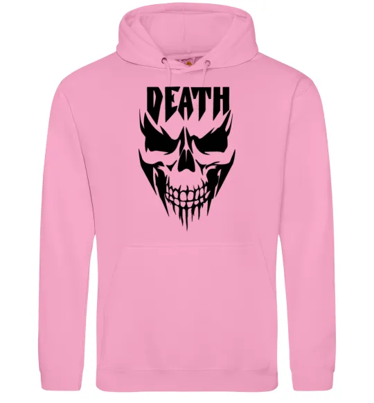 Жіноча толстовка (худі) DEATH SKULL Рожевий фото