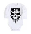 Детский боди DEATH SKULL Белый фото