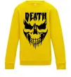 Дитячий світшот DEATH SKULL Сонячно жовтий Дитячий світшот DEATH SKULL Сонячно жовтий фото
