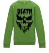 Дитячий світшот DEATH SKULL Лаймовий Дитячий світшот DEATH SKULL Лаймовий фото