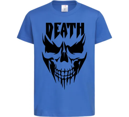 Детская футболка DEATH SKULL Ярко-синий фото