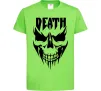 Детская футболка DEATH SKULL Лаймовый фото