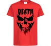Детская футболка DEATH SKULL Красный фото
