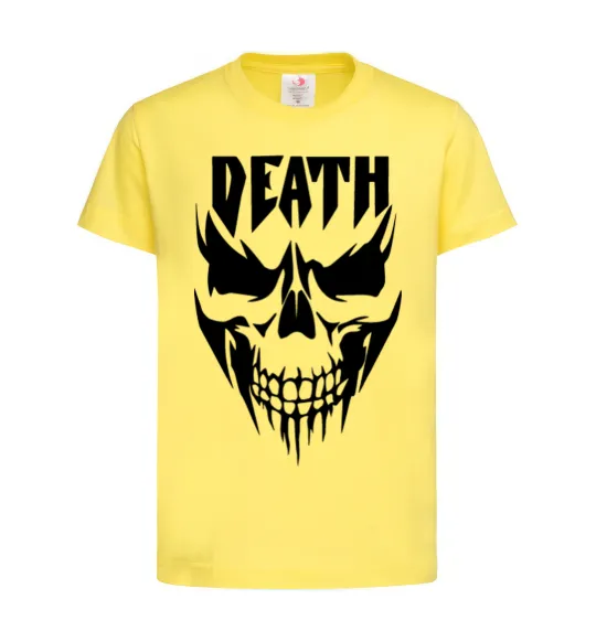 Детская футболка DEATH SKULL Лимонный фото
