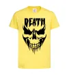 Детская футболка DEATH SKULL Лимонный фото