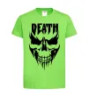 Детская футболка DEATH SKULL Лаймовый фото