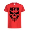 Детская футболка DEATH SKULL Красный фото