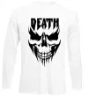 Лонгслив DEATH SKULL Белый фото