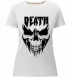 Жіноча преміум футболка DEATH SKULL Білий фото