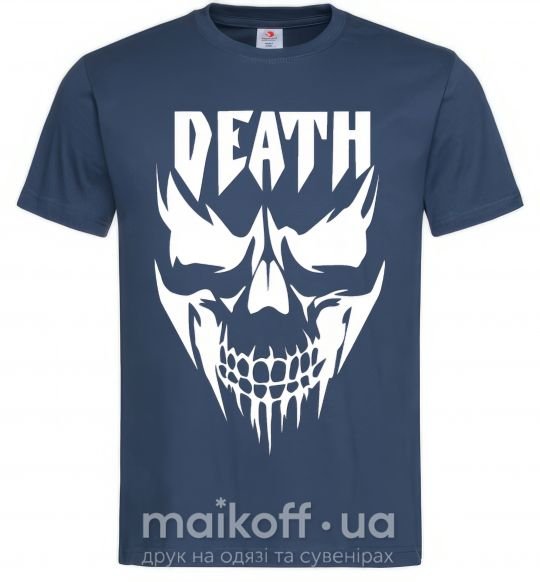 Мужская футболка DEATH SKULL Темно-синий фото
