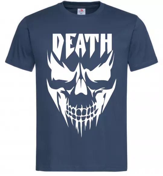 Чоловіча футболка DEATH SKULL Темно-синій фото
