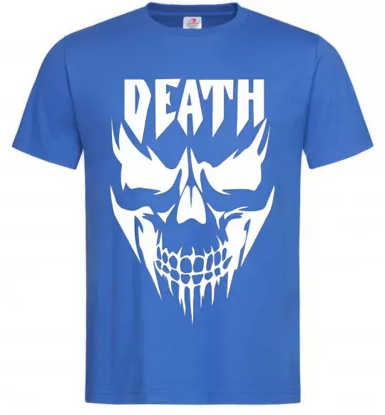 Чоловіча футболка DEATH SKULL Яскраво-синій фото