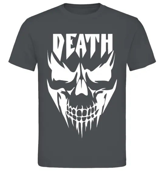 Чоловіча футболка DEATH SKULL Графіт фото