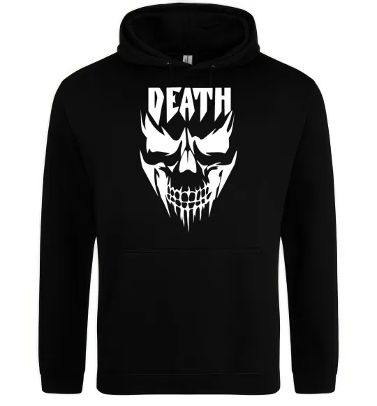 Чоловіча толстовка (худі) DEATH SKULL Чорний фото