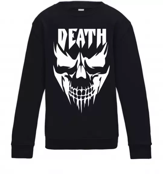 Дитячий світшот DEATH SKULL Чорний фото