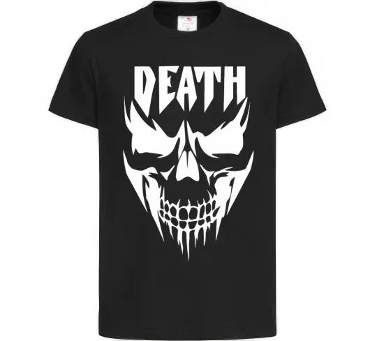 Детская футболка DEATH SKULL Черный фото