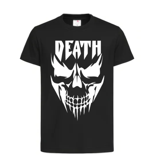 Детская футболка DEATH SKULL Черный фото