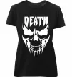Жіноча преміум футболка DEATH SKULL Чорний фото