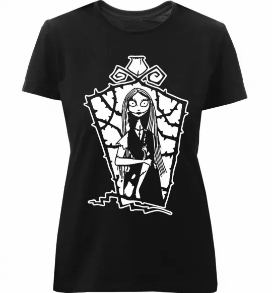 Женская премиум футболка Sally Черный фото