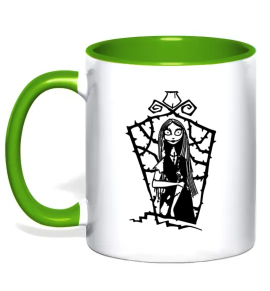 Чашка с цветной ручкой Sally Лаймовый фото