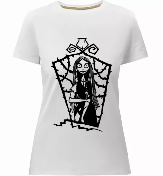 Женская премиум футболка Sally Белый фото