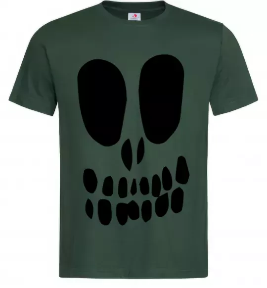 Чоловіча футболка horrible face Темно-зелений фото