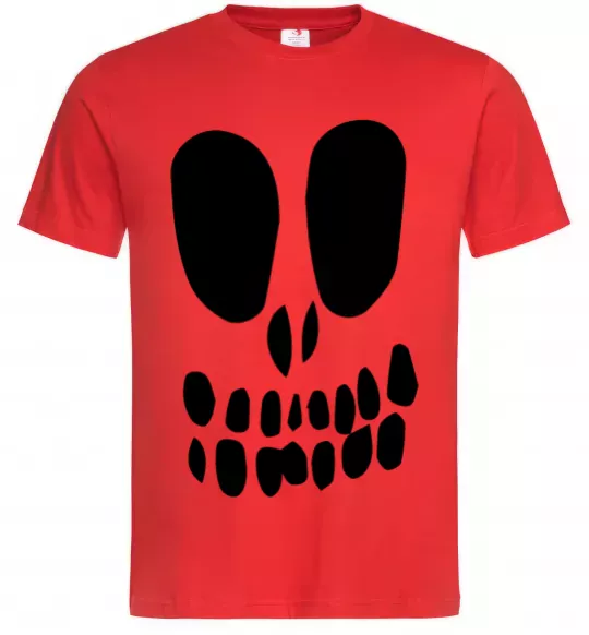 Чоловіча футболка horrible face Червоний фото