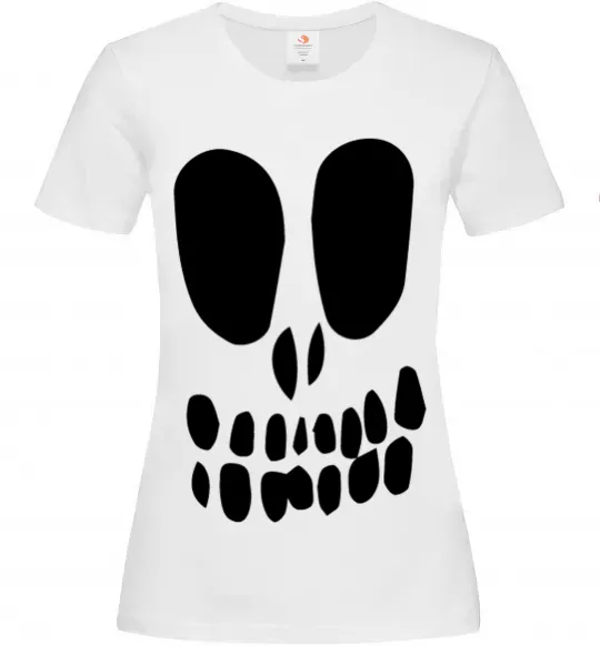 Жіноча футболка horrible face Білий фото