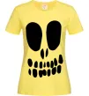 Жіноча футболка horrible face Лимонний фото